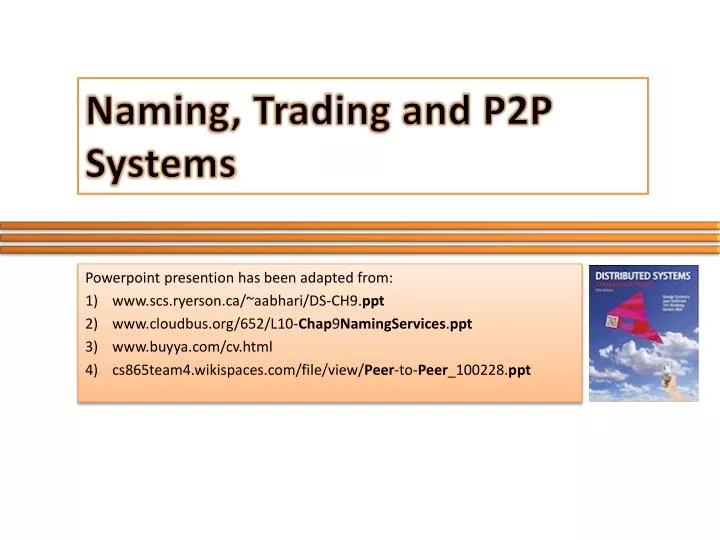 naming trading and p2p systems