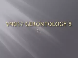 VN057 gerontology 8