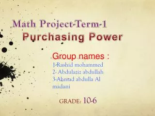 Math Project-Term-1