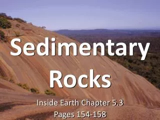 sedimentary rocks