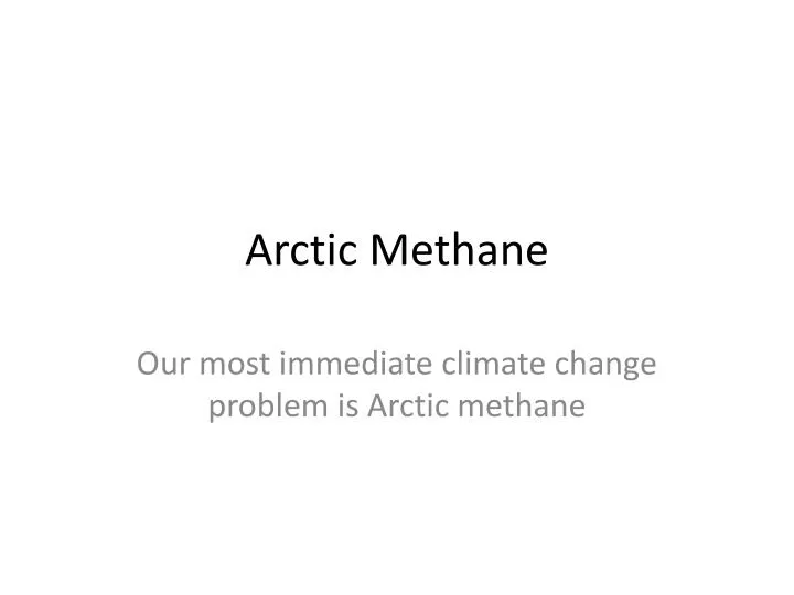arctic methane