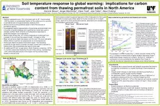 Soil temperature response to global warming: implications for carbon