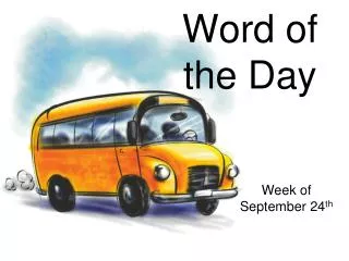 Word of the Day