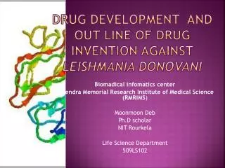 drug development and out line of drug invention against Leishmania donovani