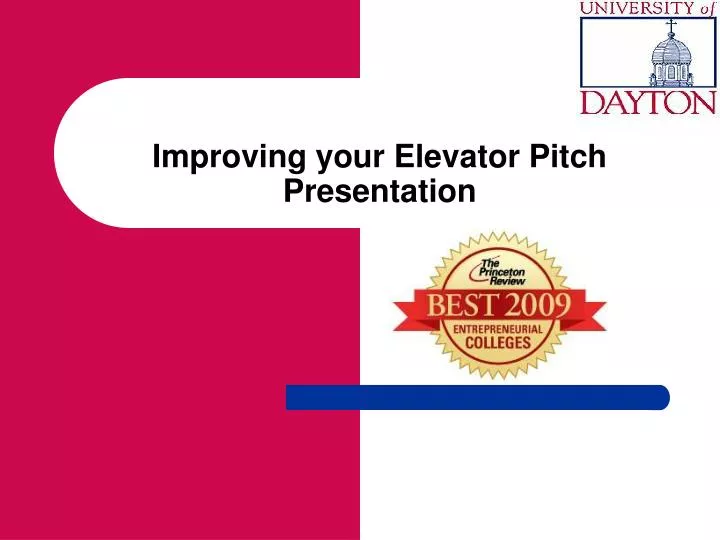 improving your elevator pitch presentation