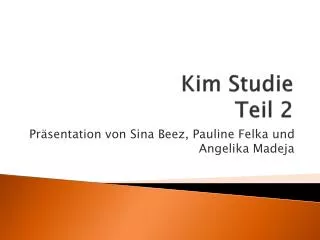 kim studie teil 2