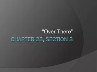 Chapter 23, Section 3