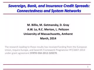 Sovereign, Bank, and Insurance Credit Spreads: Connectedness and System Networks
