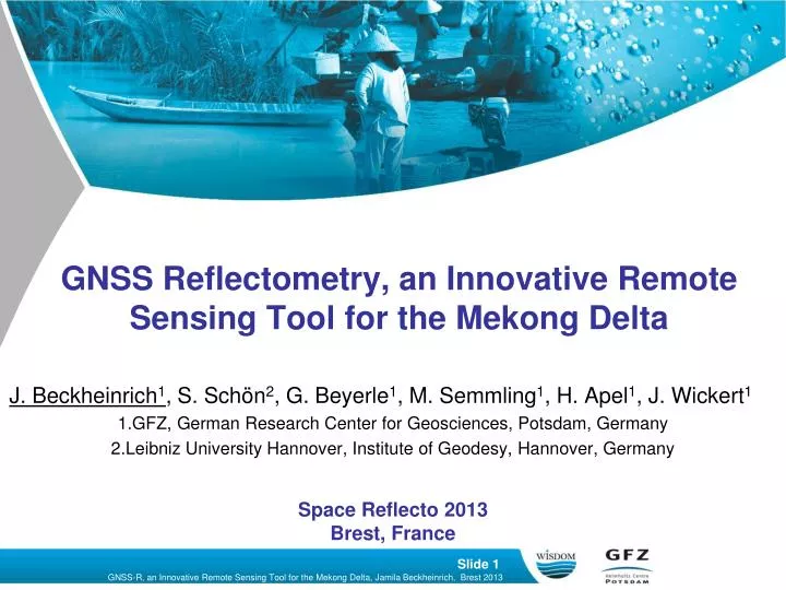 gnss reflectometry an innovative remote sensing tool for the mekong delta