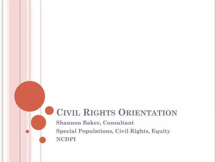 civil rights orientation