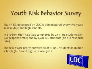 Youth Risk Behavior Survey