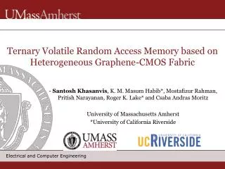 Ternary Volatile Random Access Memory based on Heterogeneous Graphene-CMOS Fabric