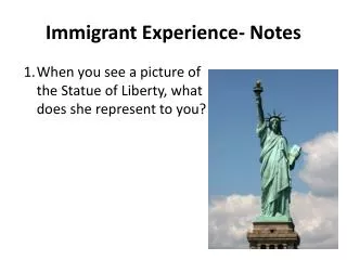 immigrant experience notes