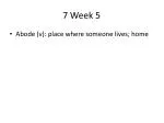 7 Week 5 - slide 1