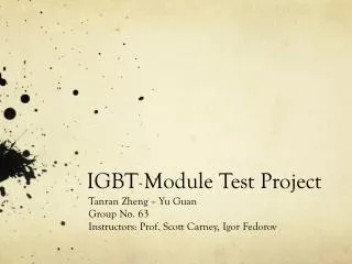 IGBT Module Test Project