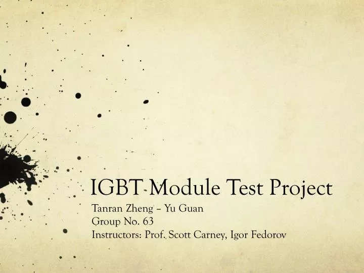 igbt module test project