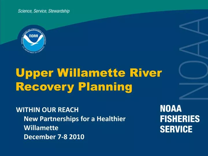upper willamette river recovery planning