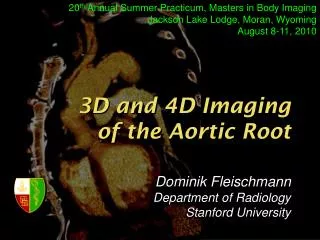 3D and 4D Imaging of the Aortic Root