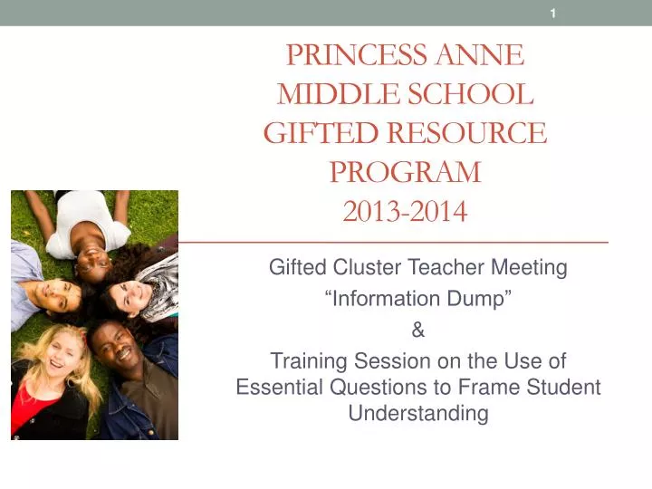 princess anne middle school gifted resource program 2013 2014