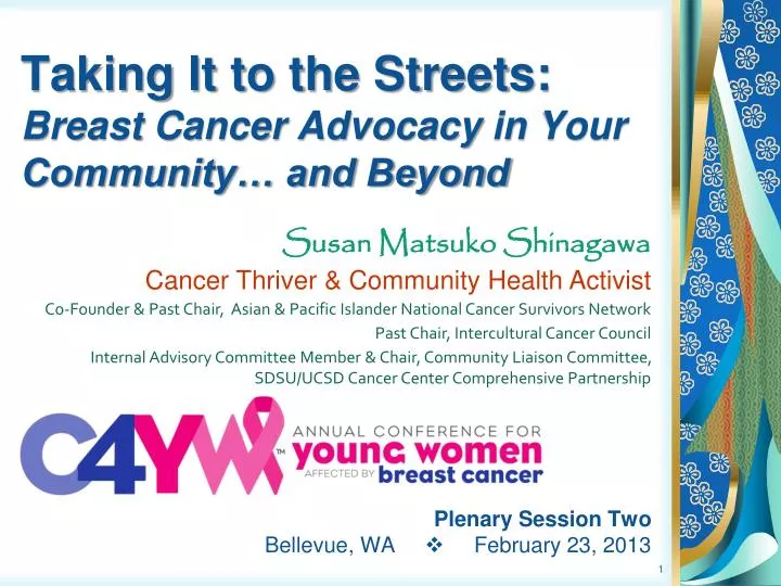 taking it to the streets breast cancer advocacy in your community and beyond