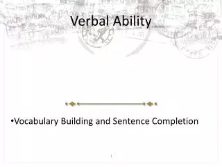 verbal ability
