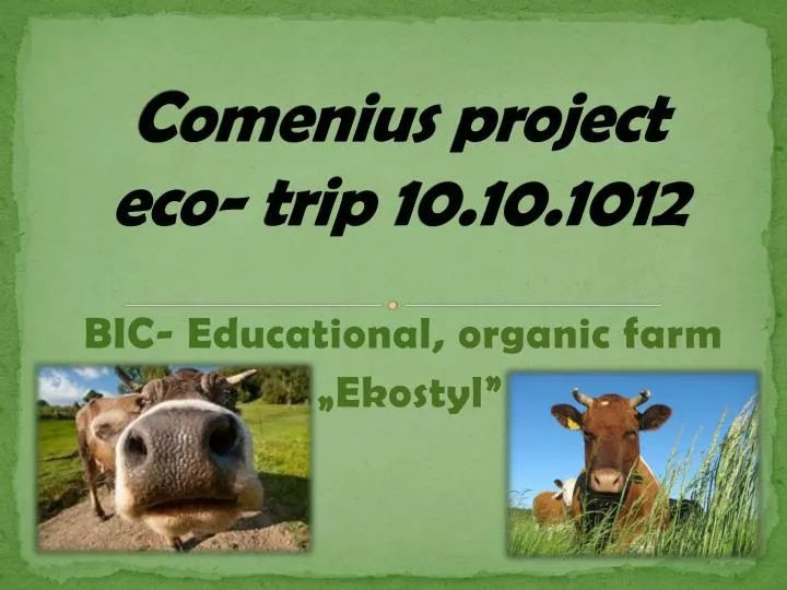 comenius project eco trip 10 10 1012
