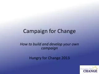 Campaign for Change
