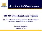 Creating Ideal Experiences - slide 1