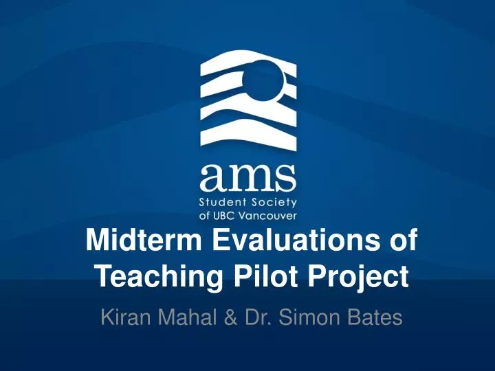 midterm evaluations of teaching pilot project