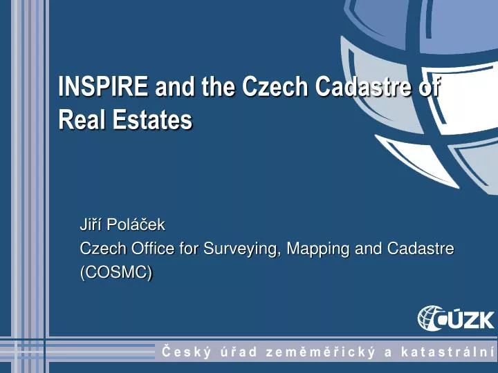 inspire and the czech cadastre of real estates