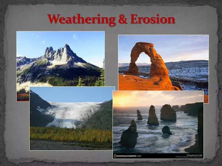 weathering erosion