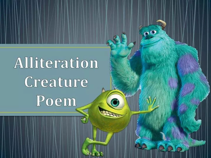 alliteration creature poem