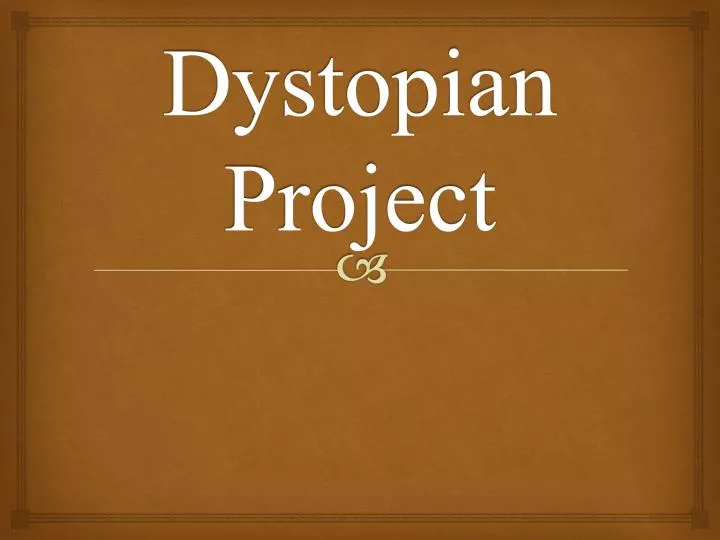 dystopian project