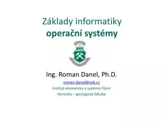 z klady informatiky opera n syst my