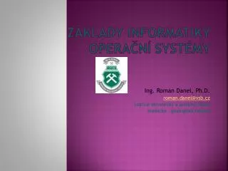 z klady informatiky opera n syst my