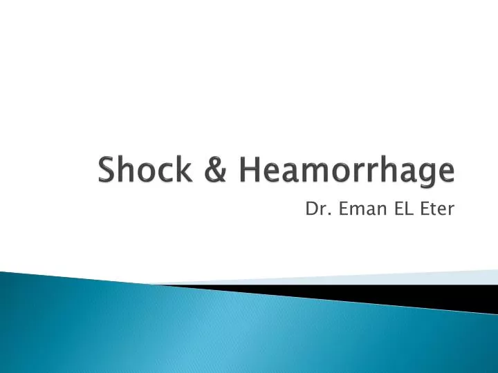 shock heamorrhage