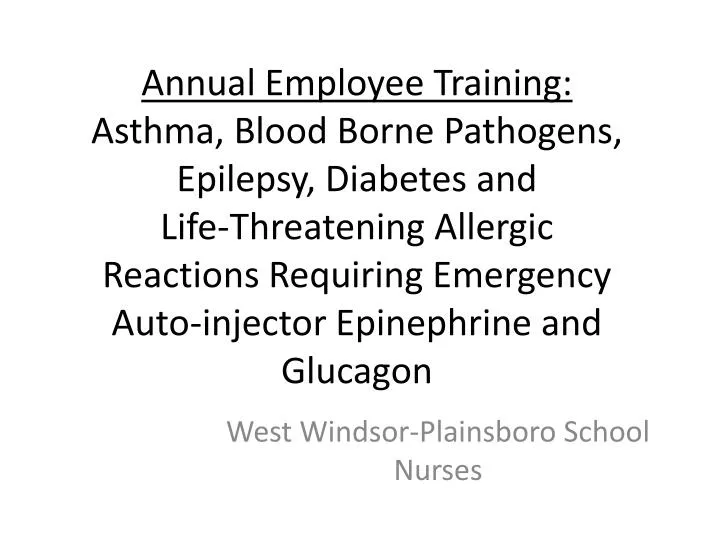 west windsor plainsboro school nurses
