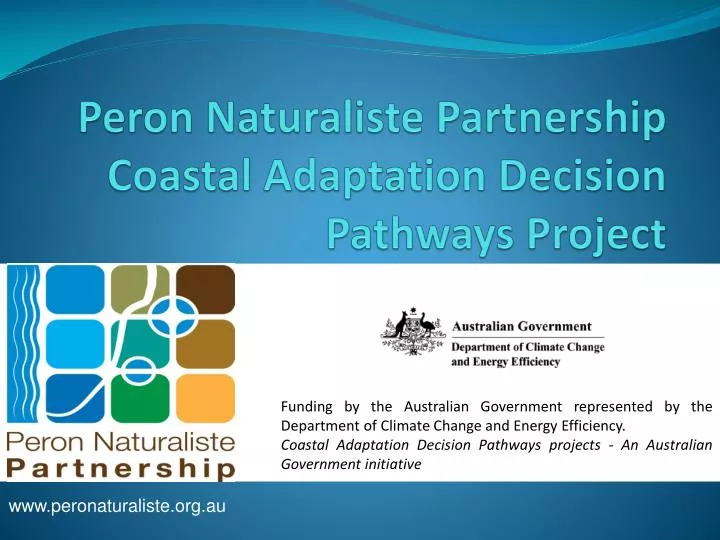 peron n a turaliste partnership coastal adaptation decision pathways project