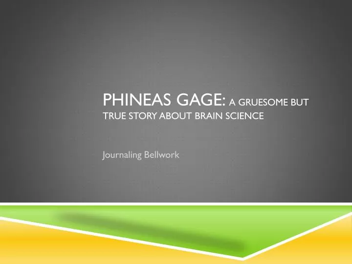 phineas gage a gruesome but true story about brain science