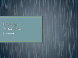 Economic Performance