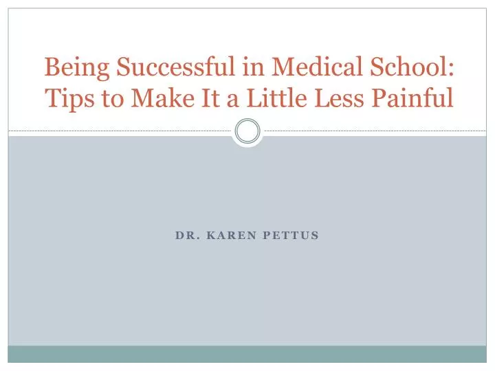 being successful in medical school tips to make it a little less painful