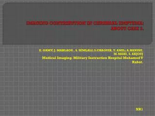 IMAGING CONTRIBUTION IN CEREBRAL EMPYEMA: ABOUT CASE 3.