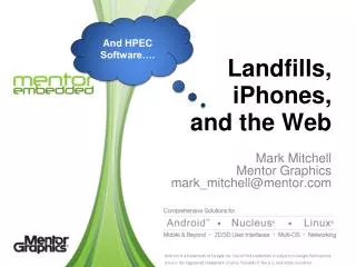 Landfills, iPhones , and the Web