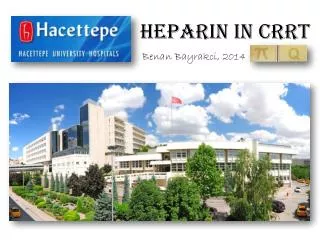 Heparin in CRRT