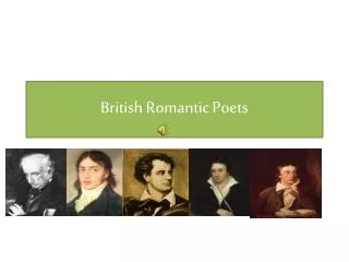 british romantic poets