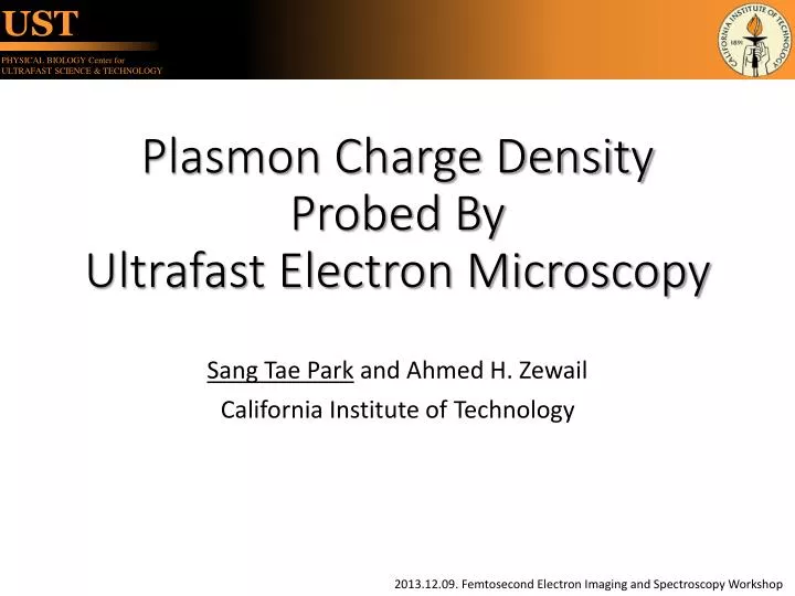plasmon charge density probed by ultrafast electron microscopy