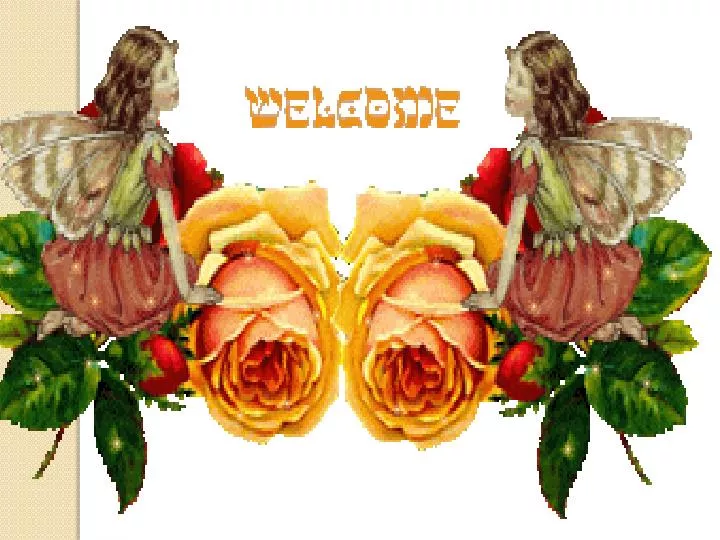 welcome animation with flowers