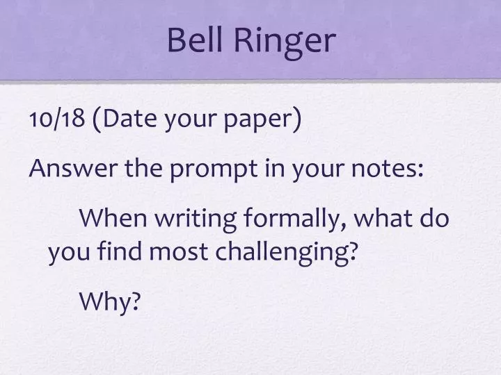 bell ringer