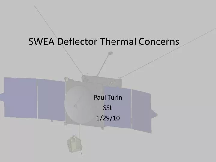 swea deflector thermal concerns