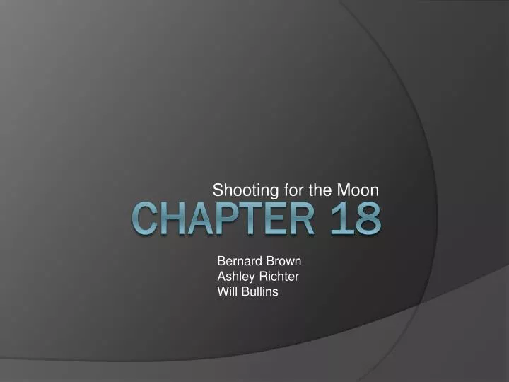 shooting for the moon
